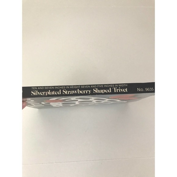 Silver Plated Strawberry Trivet 80s Leonard Silver - Picture 5 of 5